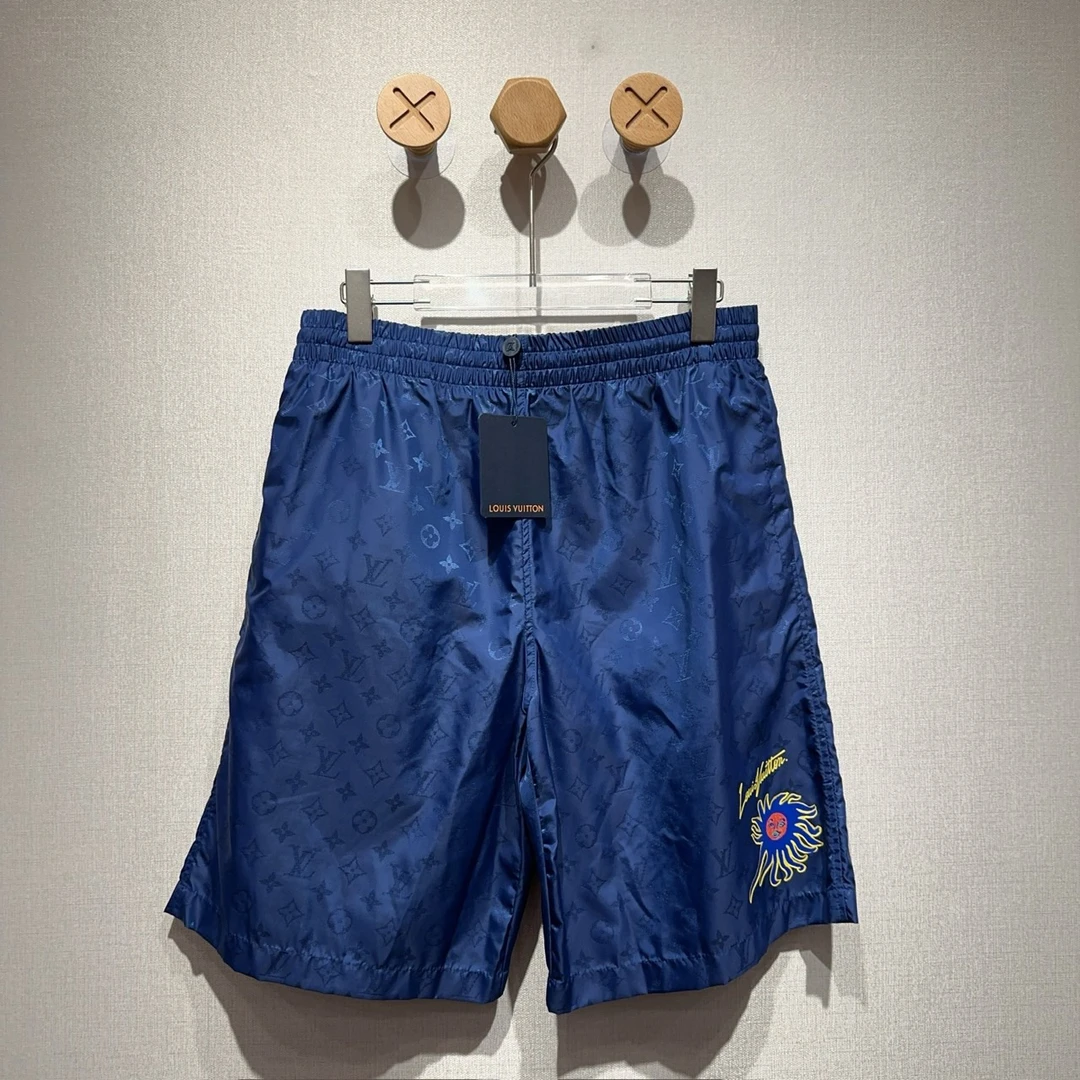 未使用 LouisVuitton/路易威登 草间弥生深蓝满印刺绣短裤 尺码L