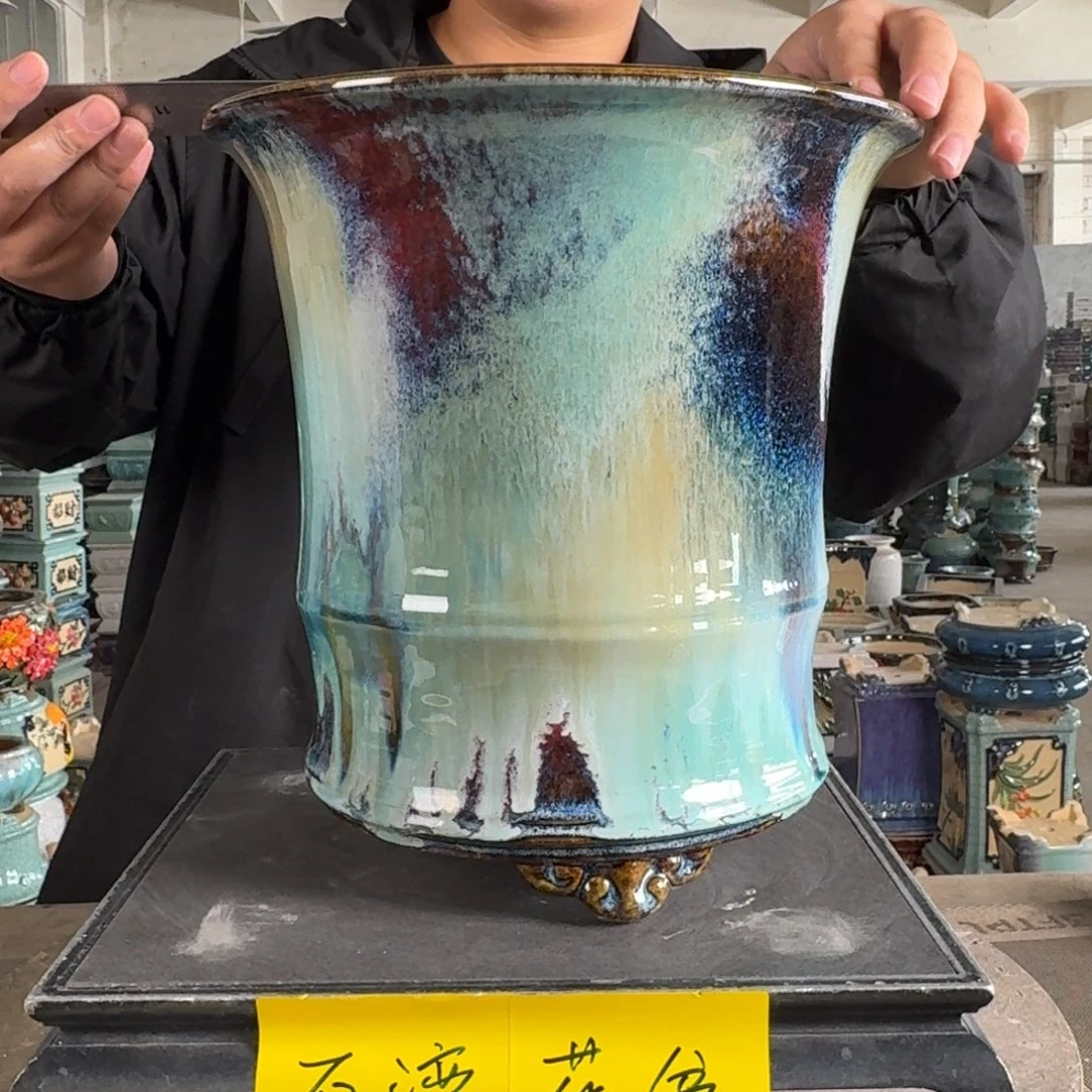 。一风堂石湾花盆 针眼 内22*24