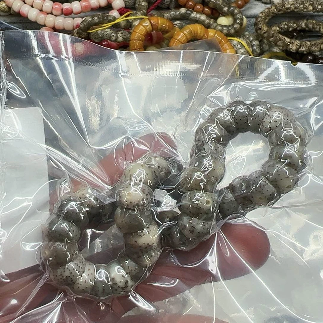 星月菩提手串7荣耀灰星月菩提单圈大肠蒜瓣1.0