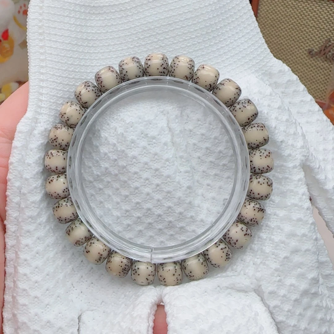 手串星月菩提一线通体留白9*8