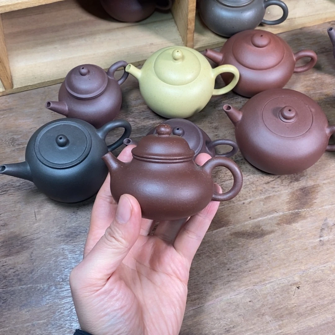 紫砂茶壶100cc半手容天