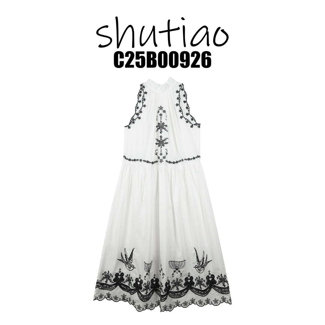 【SHUTIAO】2025夏季：新款小众设计款连衣裙C25B00926