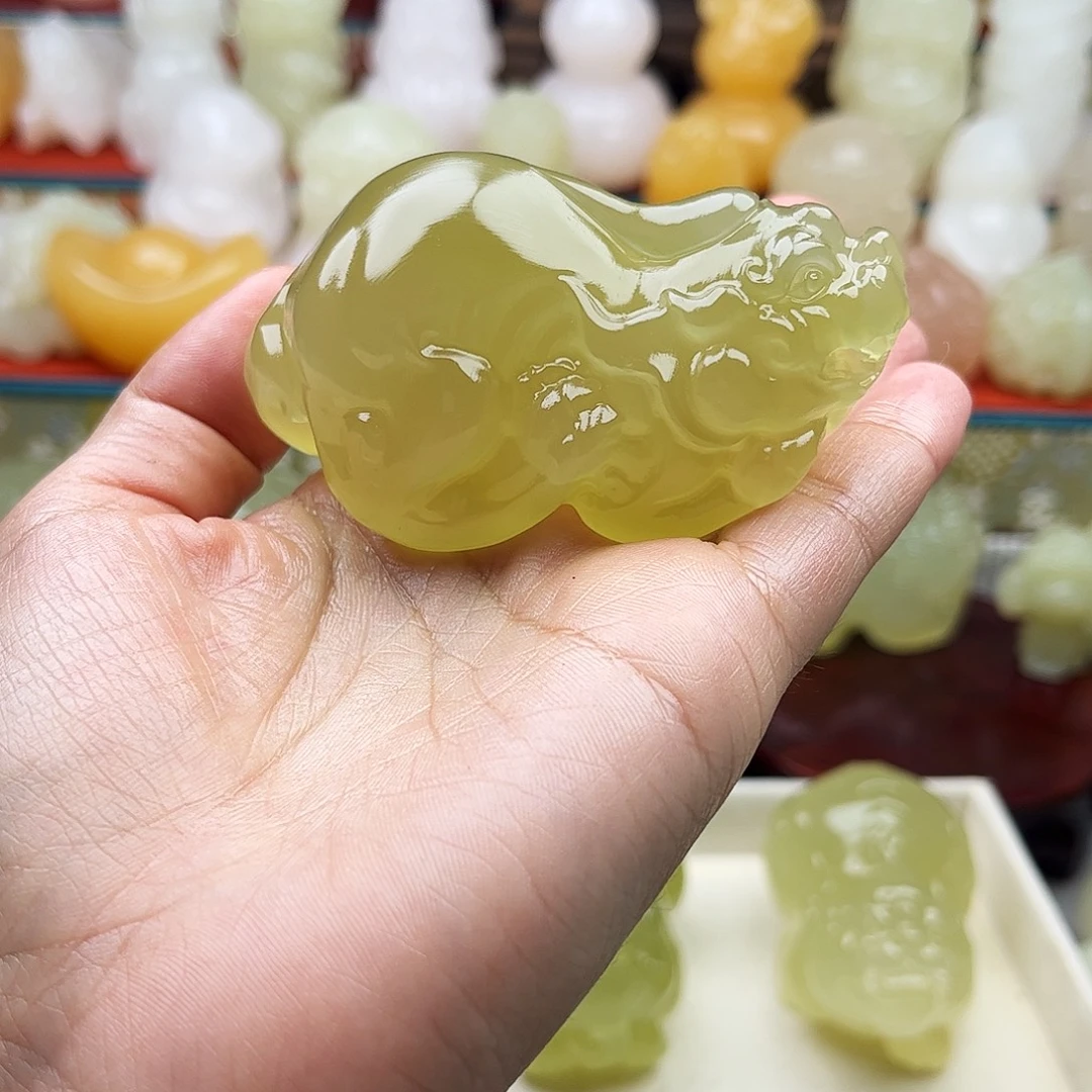 A****石材貔貅手吧摆件