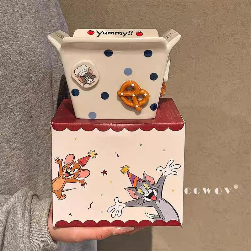 B030猫和老鼠薯条碗蓝色