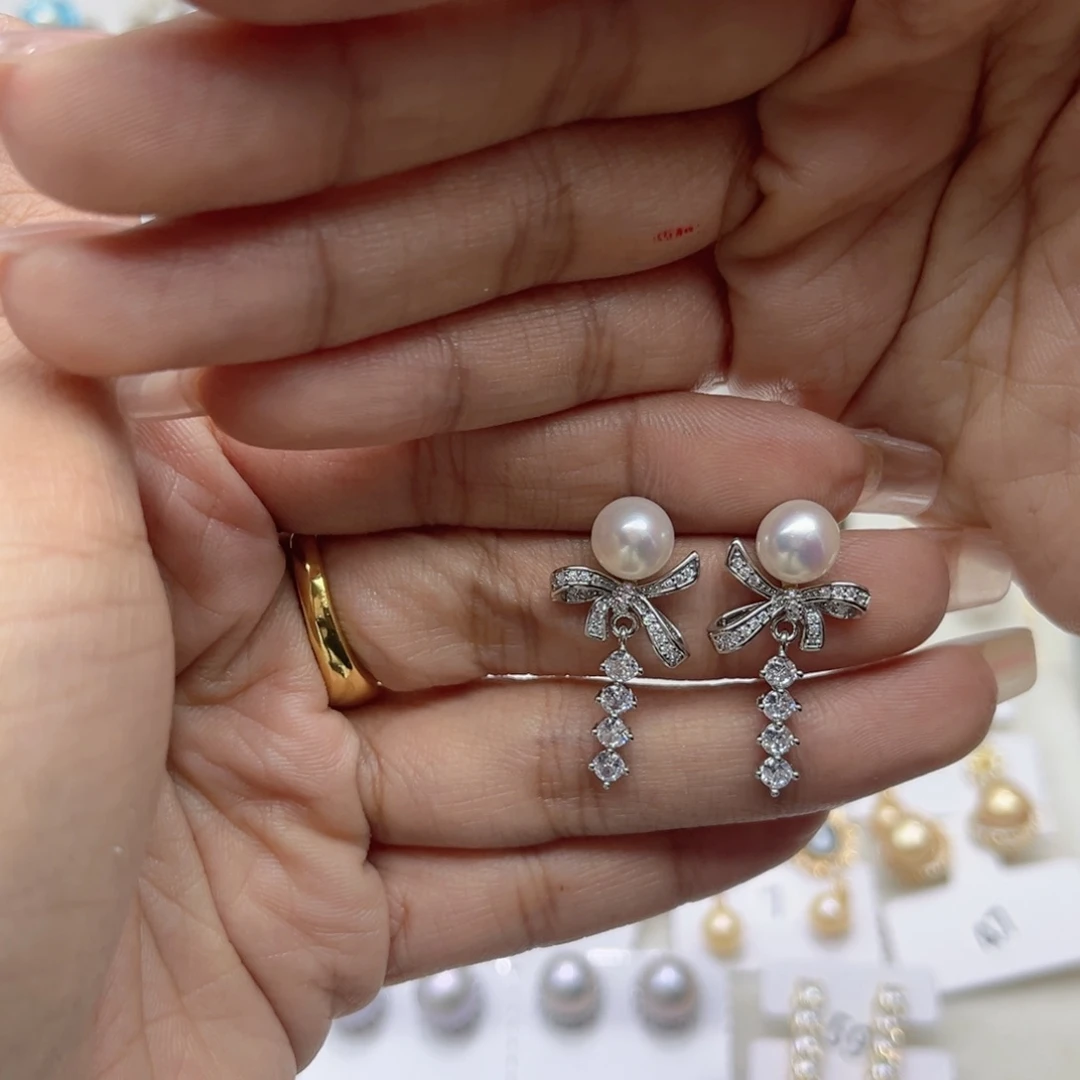 钰***而淡水珍珠戒指合金