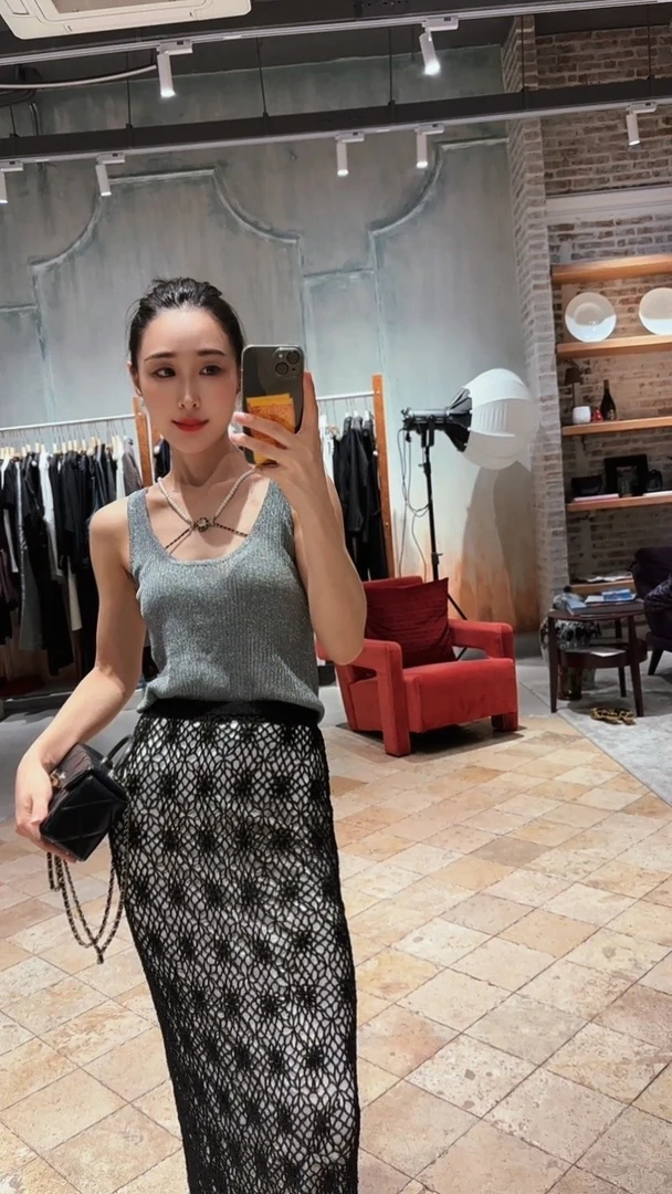 【旦姐强推】DR同源意大利进口水晶纱背心小众设计时尚休闲百搭气质