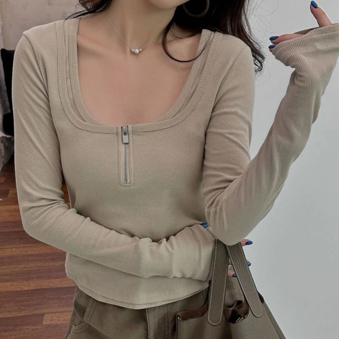 XULI'S EPOCH大领拉链假两件长袖打底衫·早秋限定·807-1270