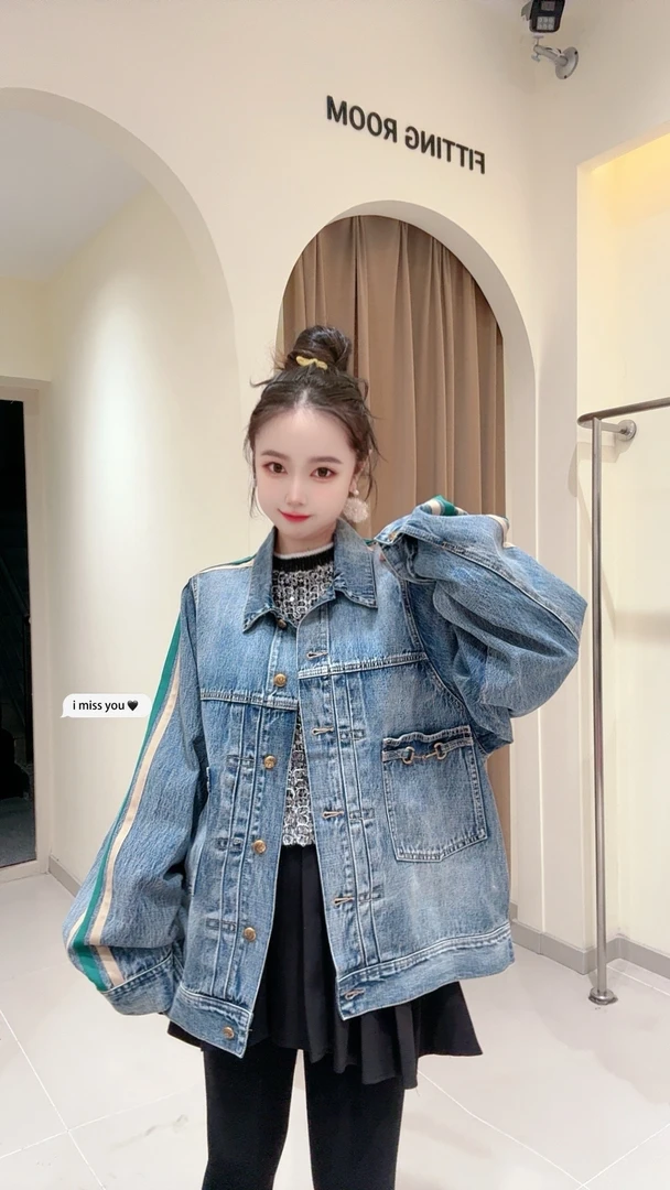 大观欧货时尚宽松百搭休闲牛仔短外套