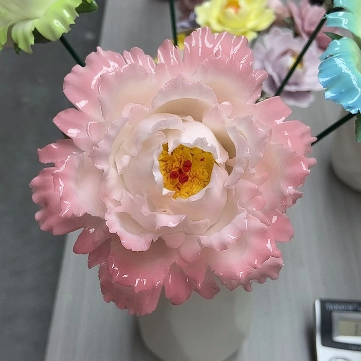 陶瓷纯手工捏花设计