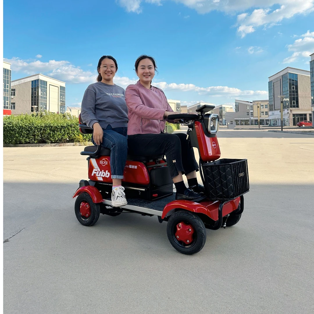 小巴士福爸爸C7小型双人座四轮电动车家用接送孩子老年代步神器