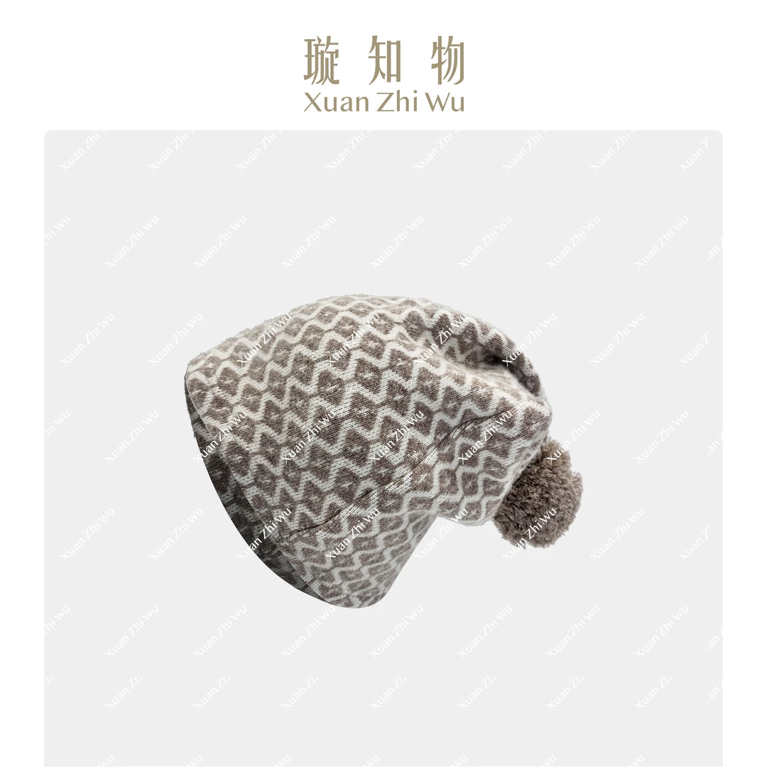 「Xuan」咖啡杯口袋帽 复古时尚轻奢潮流女士洋气帽子