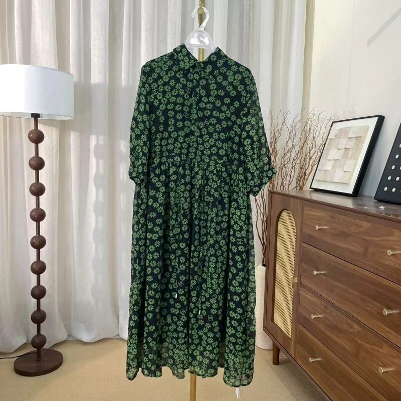 057新款百搭气质长款连衣裙A51