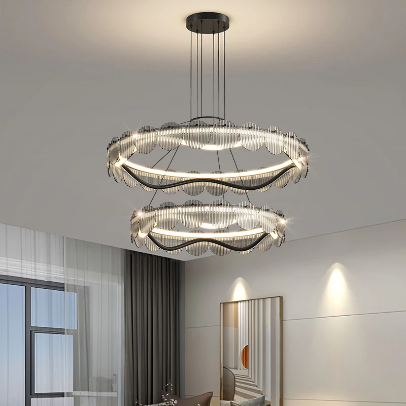 客厅吊灯现代简约灯饰网红轻奢北欧吊灯具新中式美式卧室餐厅吊灯