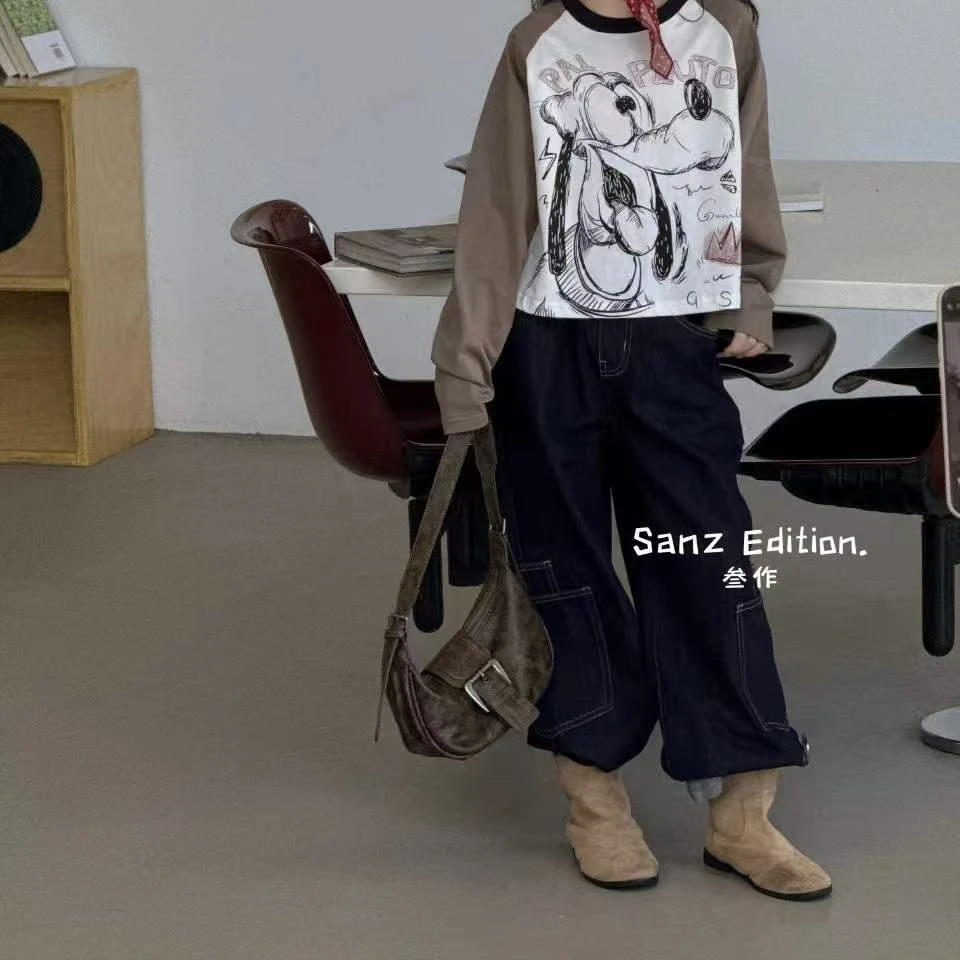 617儿童工装牛仔裤