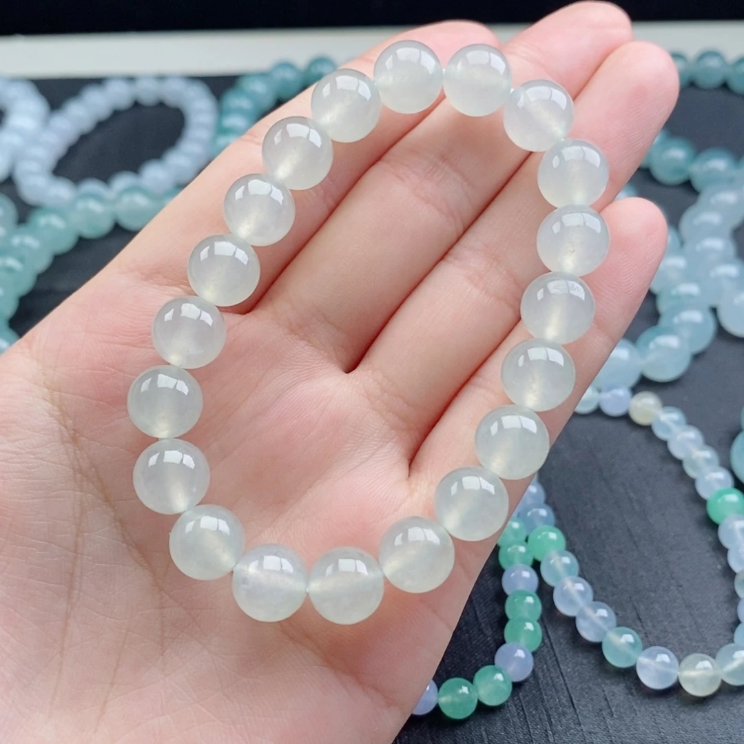 翡翠未镶嵌手串珠宝