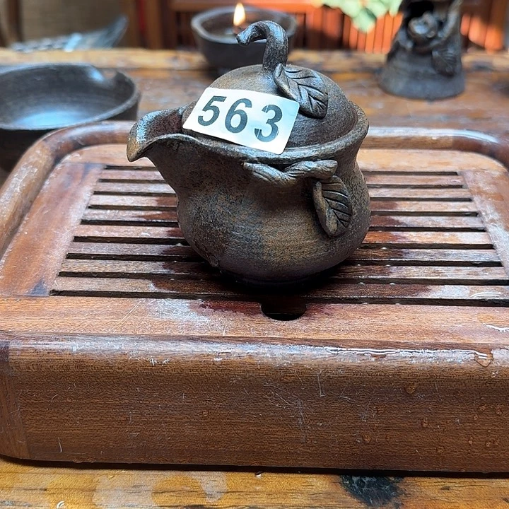 纯手工制作粗陶茶具