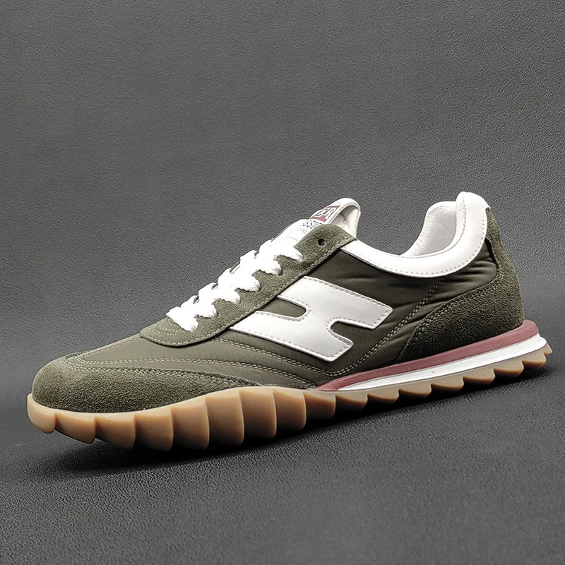 男鞋2025夏季时尚新款透气阿甘鞋冰丝布百搭运动休闲牛筋底跑步鞋