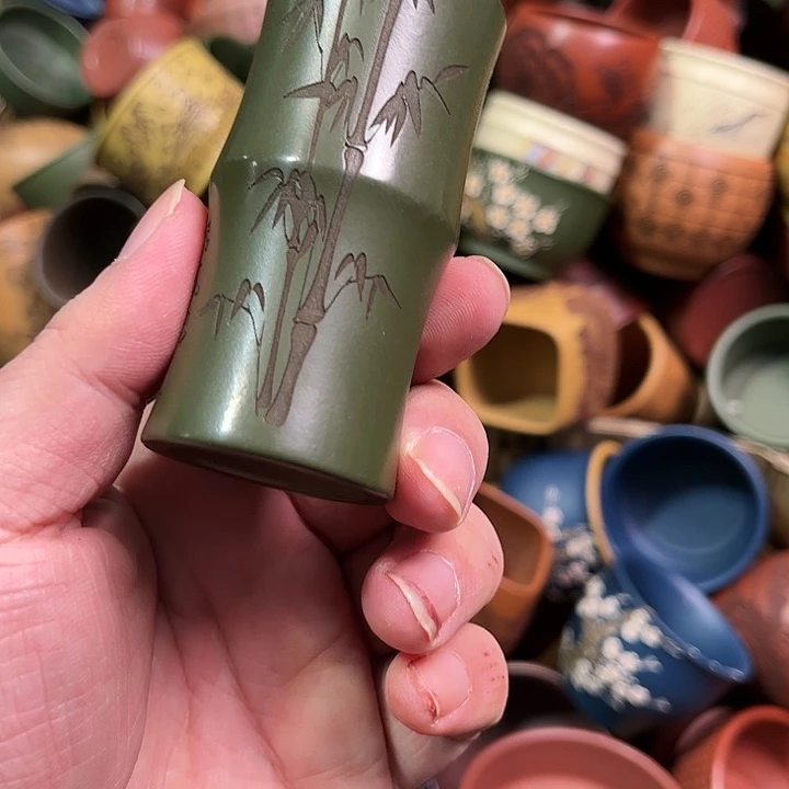 紫砂茶杯全手工紫砂主人杯