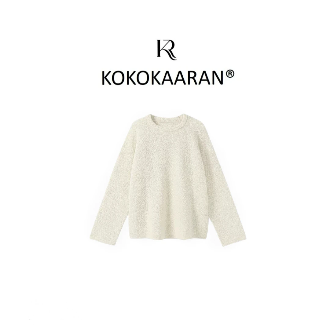 kokokaaran/可可咔伦 "雪花毛衣"羊毛混纺毛织上衣SH250694