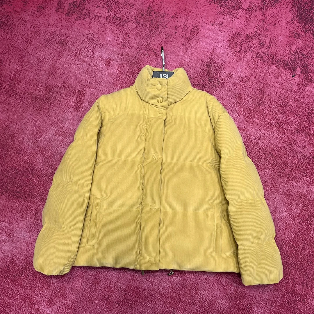 JISI 灯芯绒立领面包服棉服外套-YR24468