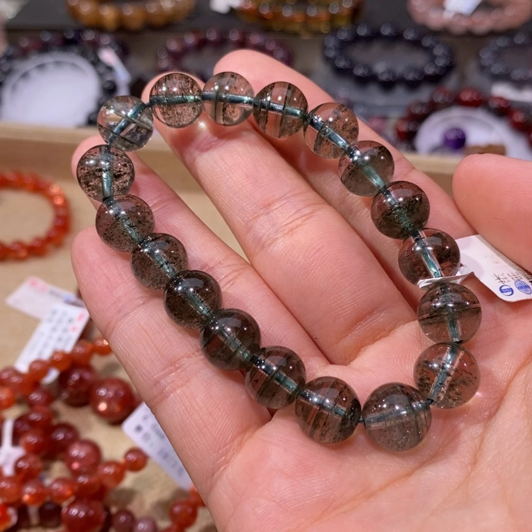 水晶手串未镶嵌雅*?绿幽灵10+