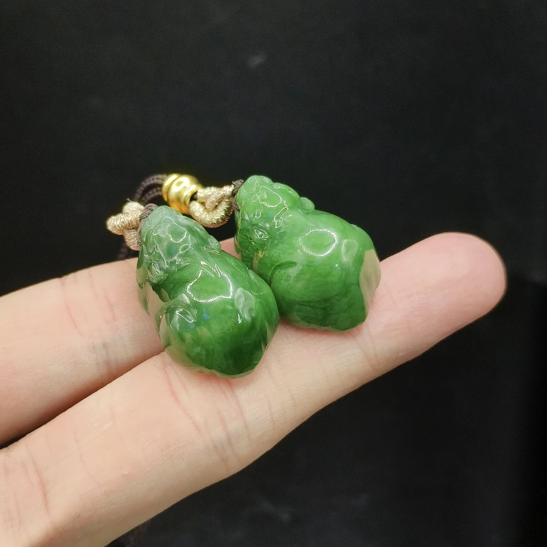 【李想精选】和田玉貔貅吊坠赠绳X1【多样性发其一】约27-14-13mm