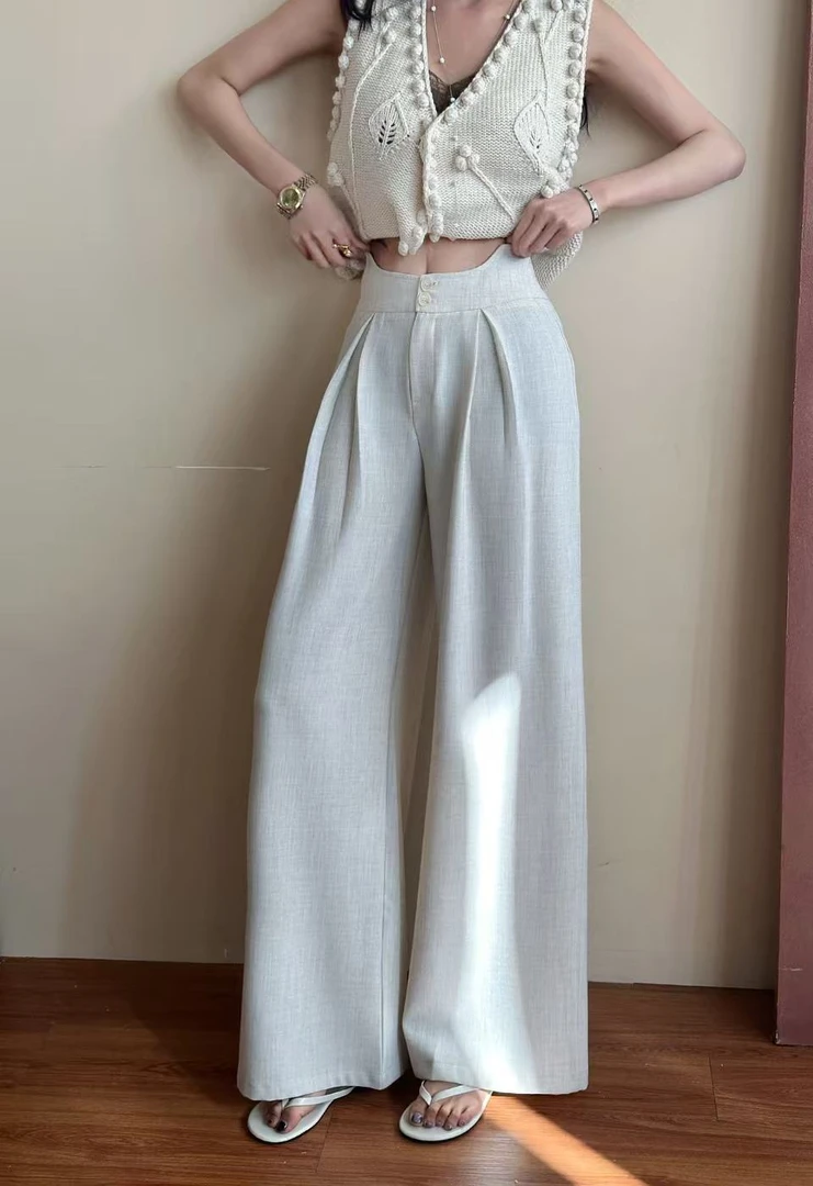 利达 NEW DADADA【休闲松弛】高级感显瘦时尚百搭裤子TZ4991