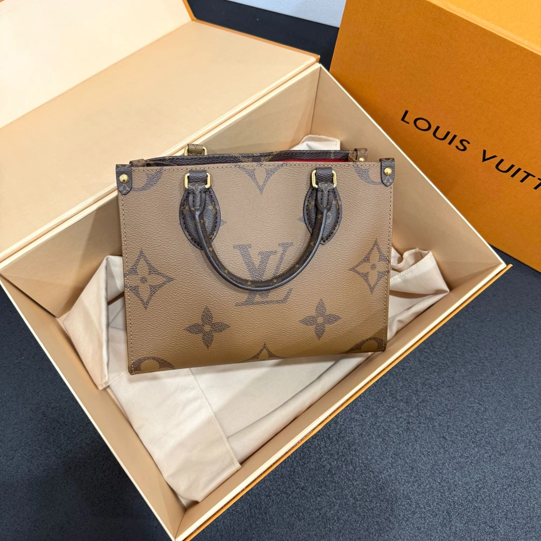 未使用 LouisVuitton/路易威登 壹所奢品/LV ONTHEGO 小号 老花