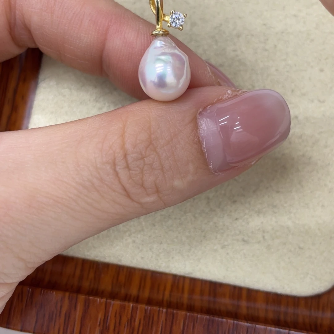 银S925镶嵌颈饰海水珍珠