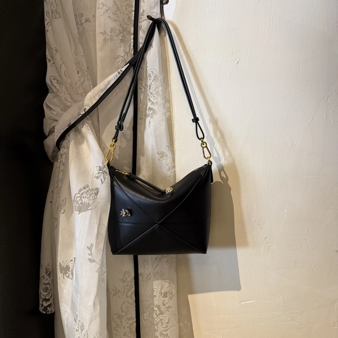 【慕懿时袋】新款迷你折叠手拿小包通勤手提单肩腋下女包1055