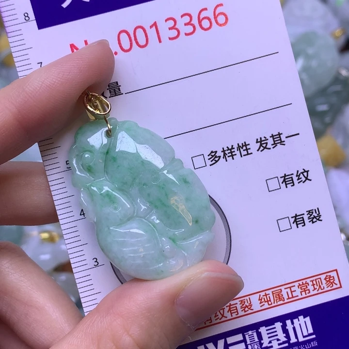 翡翠未镶嵌吊坠(不含链)