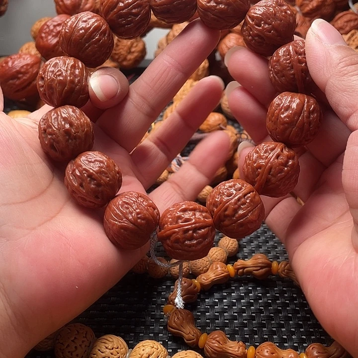 文玩核桃手串粗筋