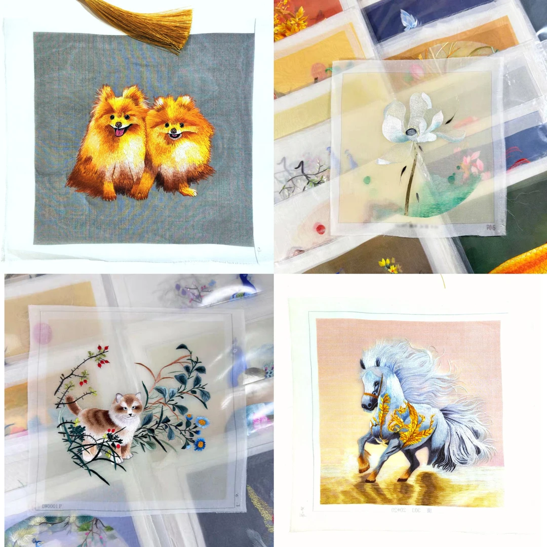 20圆精品苏绣绣片 纯手工苏绣