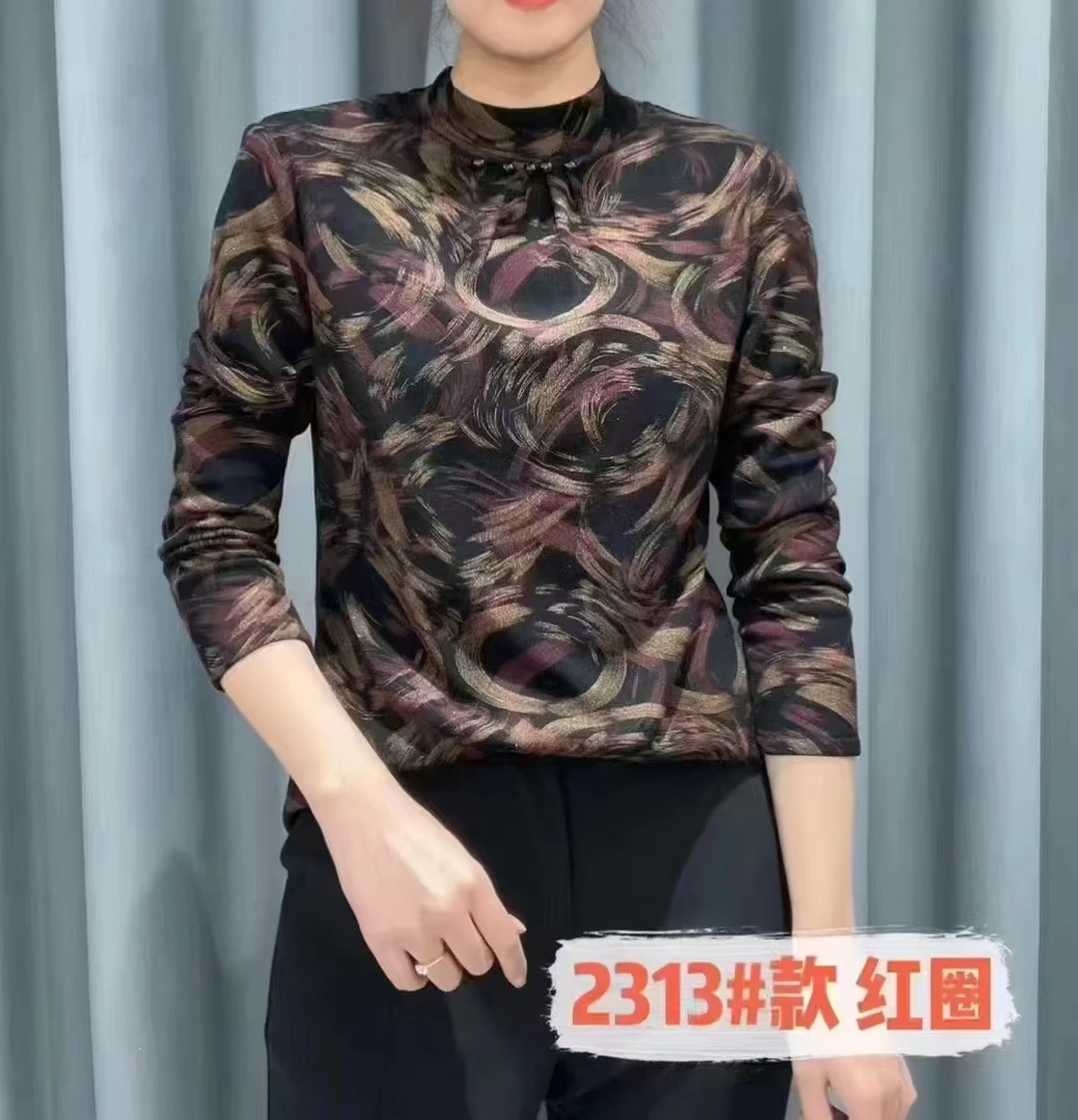 加绒时尚洋气打底衫