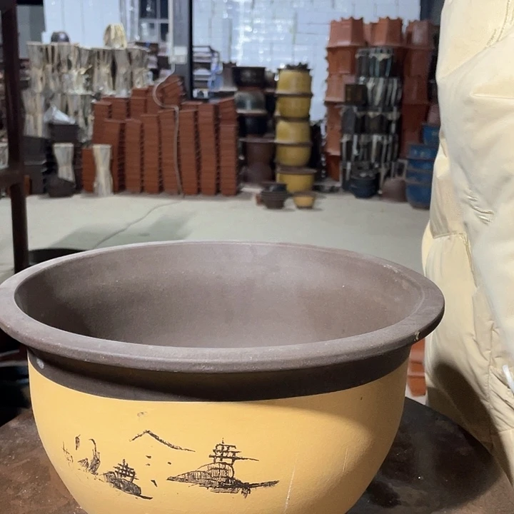 紫砂003花盆花盆