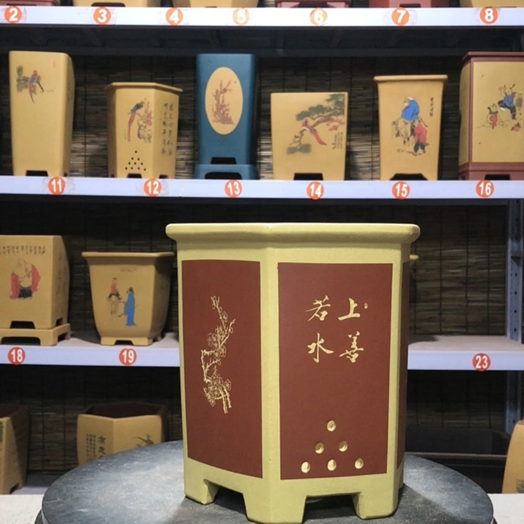 【闪购商品】紫砂花盆静****?