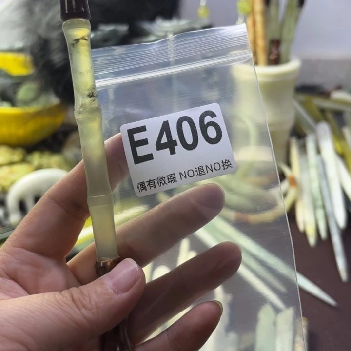 蛇纹石玉发饰合金双****儿