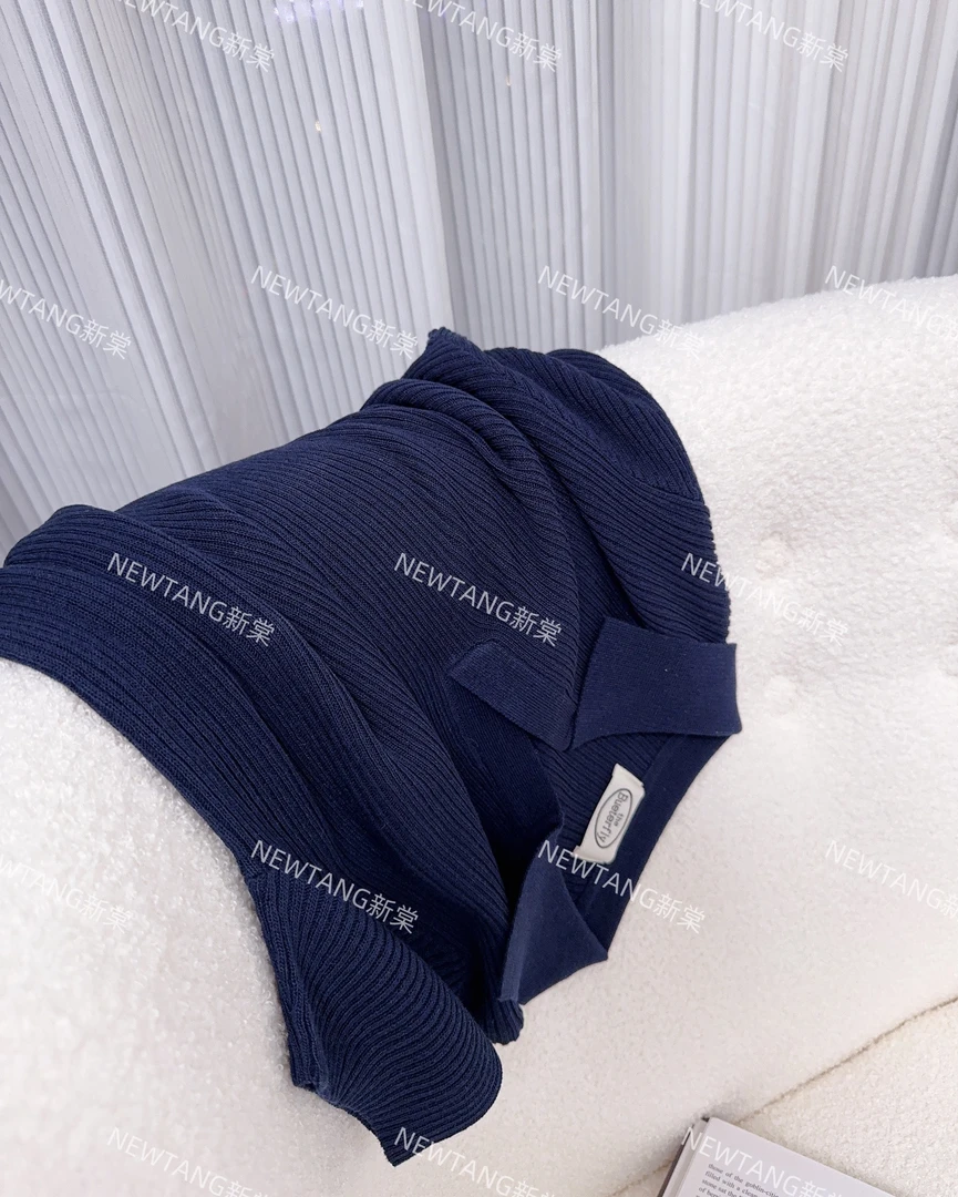 【通勤日志】298洋气时尚通勤撞边小V翻领夏季新款短袖