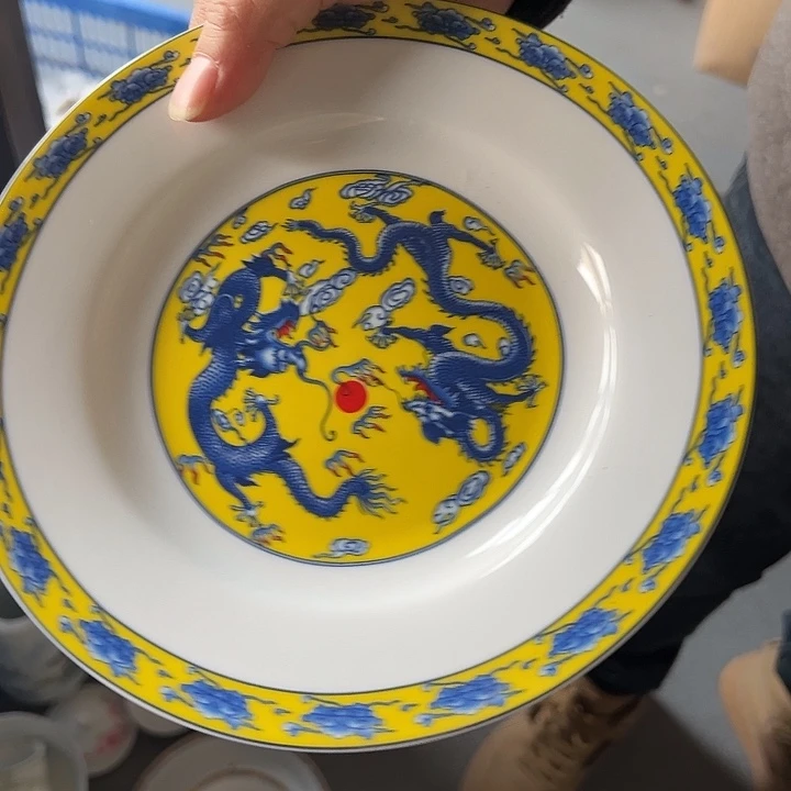 景德镇高温陶瓷陶瓷8寸盘陶瓷