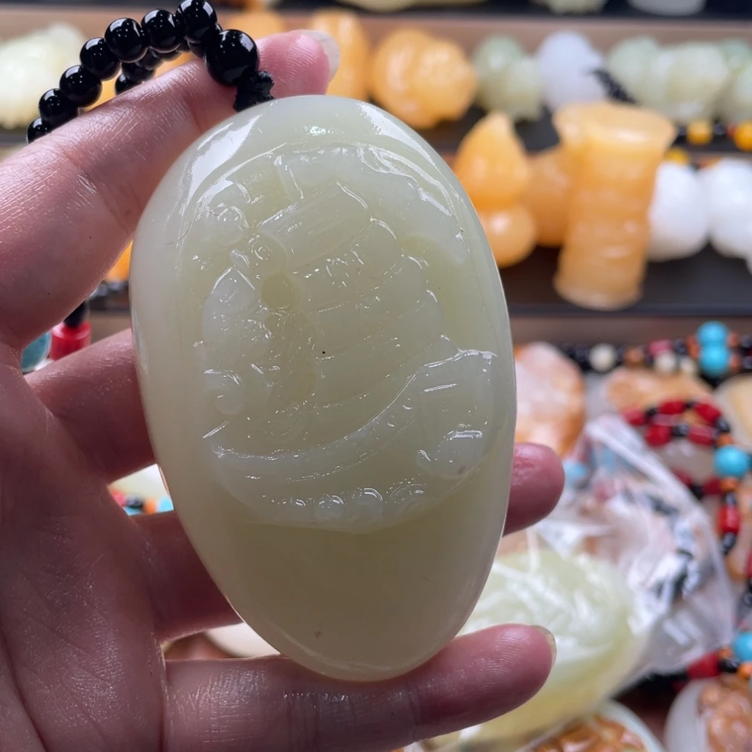 阿****石材天然古青石手把件