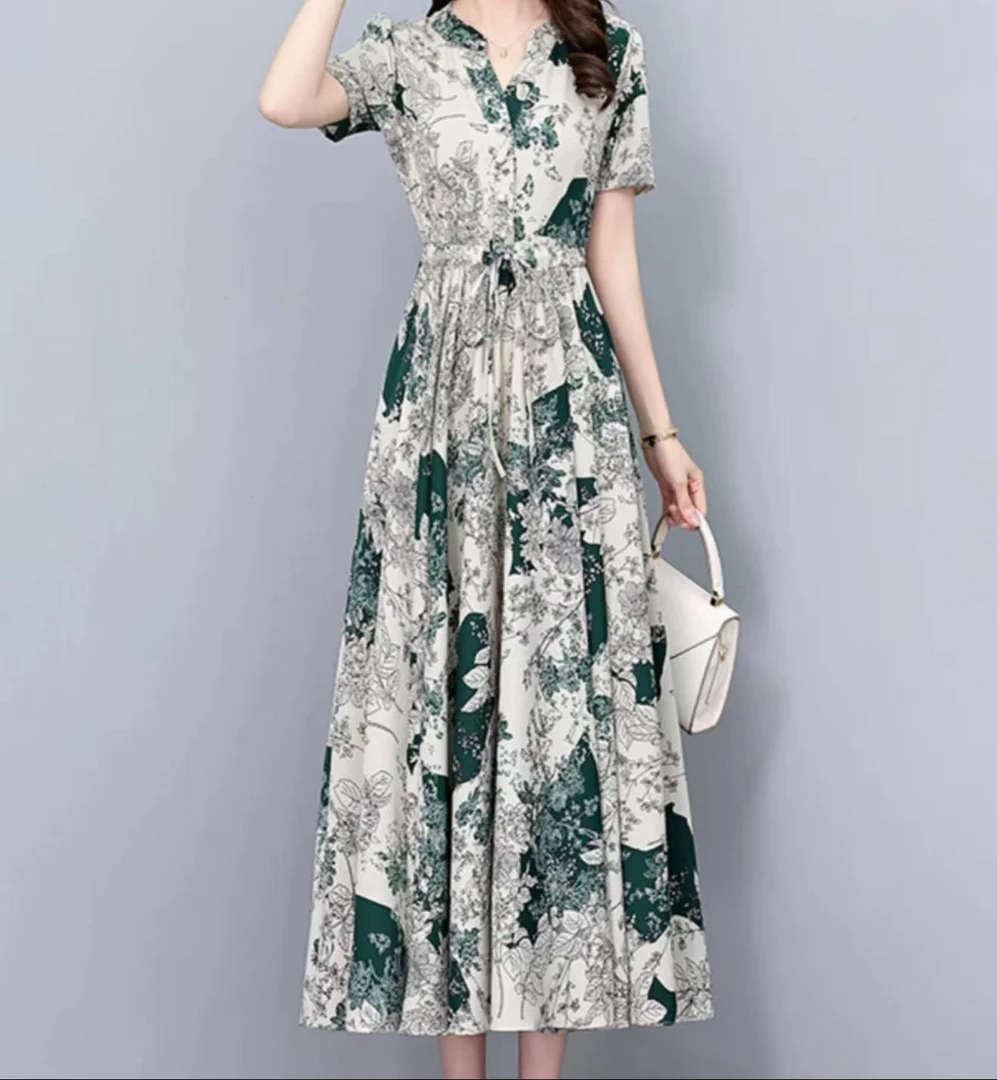 【连衣裙】高档连衣裙设计感时装女装服装2521[XSLF]Q