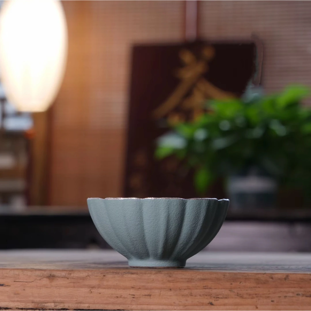 郑文强-春夜星空海盐丝绒花口普洱杯（礼盒装）615