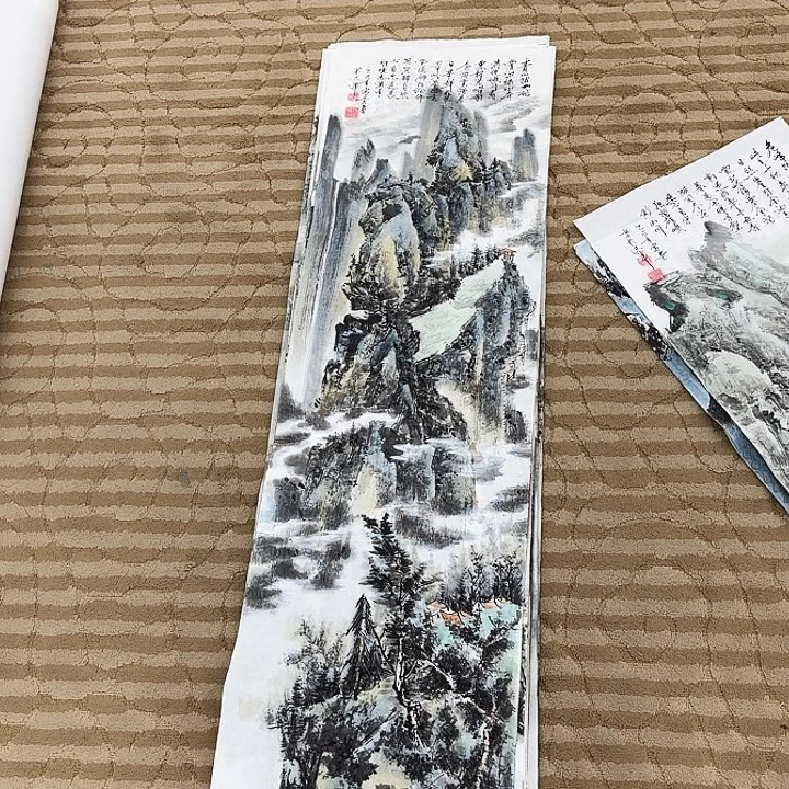 国画花鸟等多种鸟类的栖息