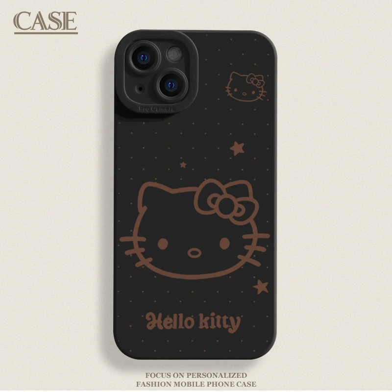 波点星凯蒂适用iPhone17ProMax手机壳16苹果15软14瞳影13磨砂1211