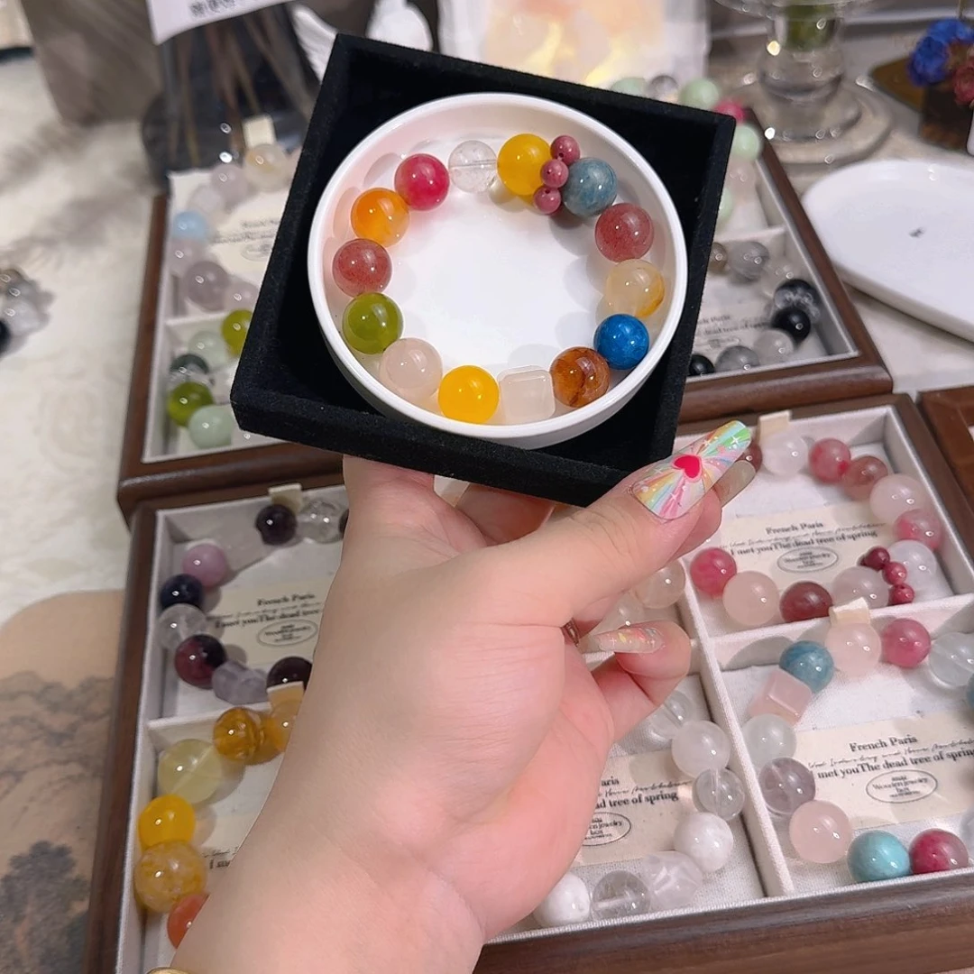 水晶手链合金天然水晶手串