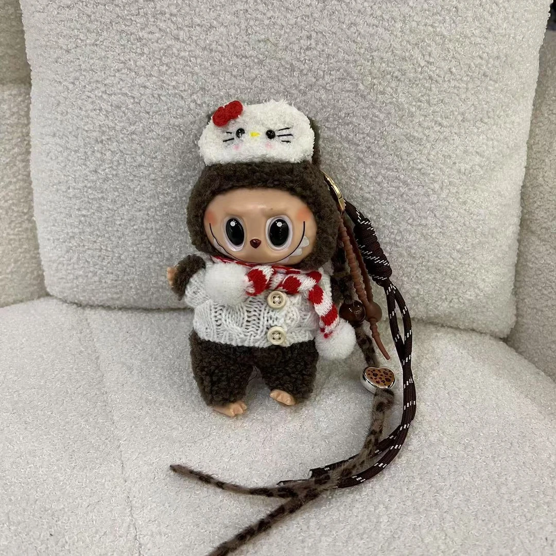 ZTA162 高级感搪胶拉布布毛绒公仔包包挂件