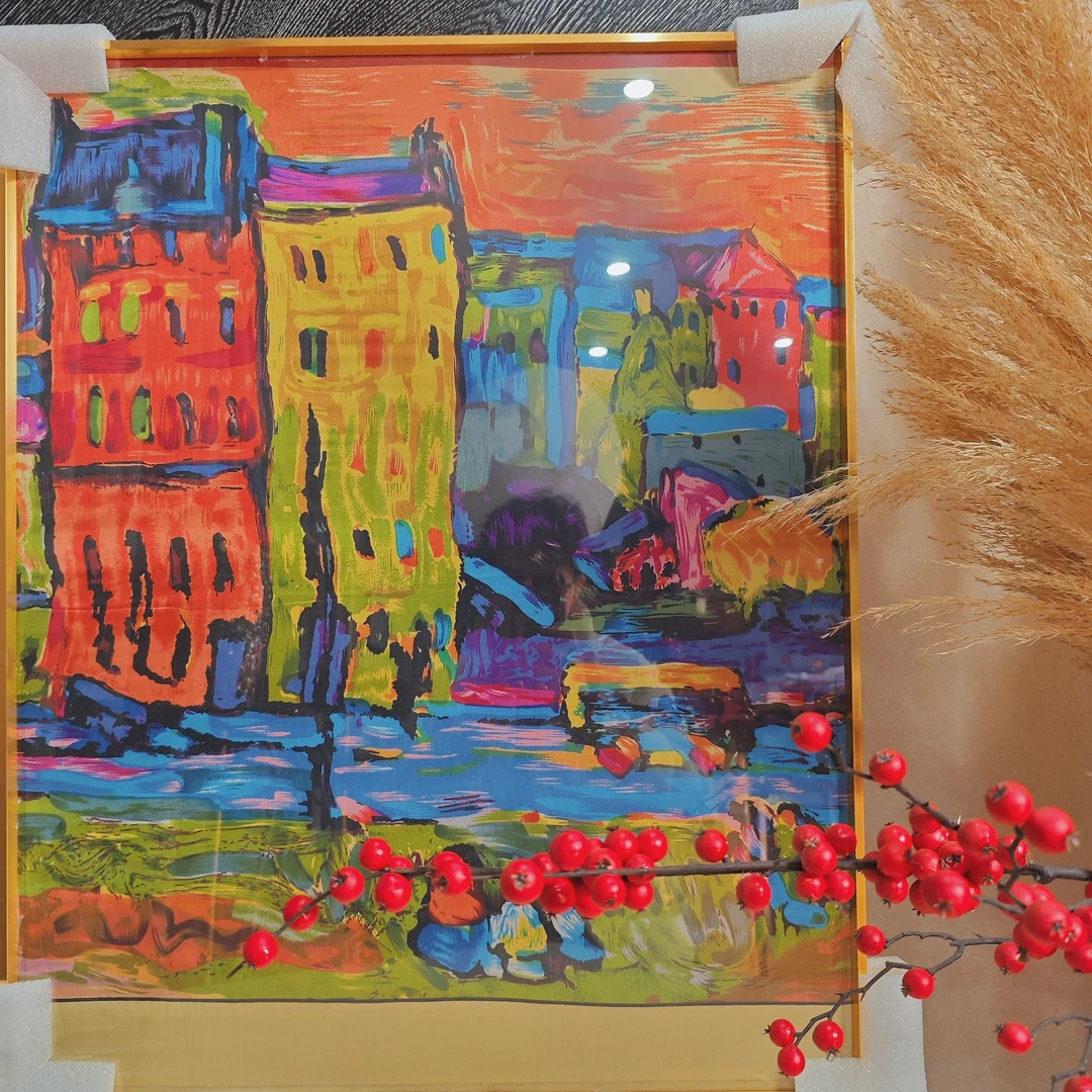 法式中式复古桑蚕丝方巾文艺轻奢百搭节日礼物