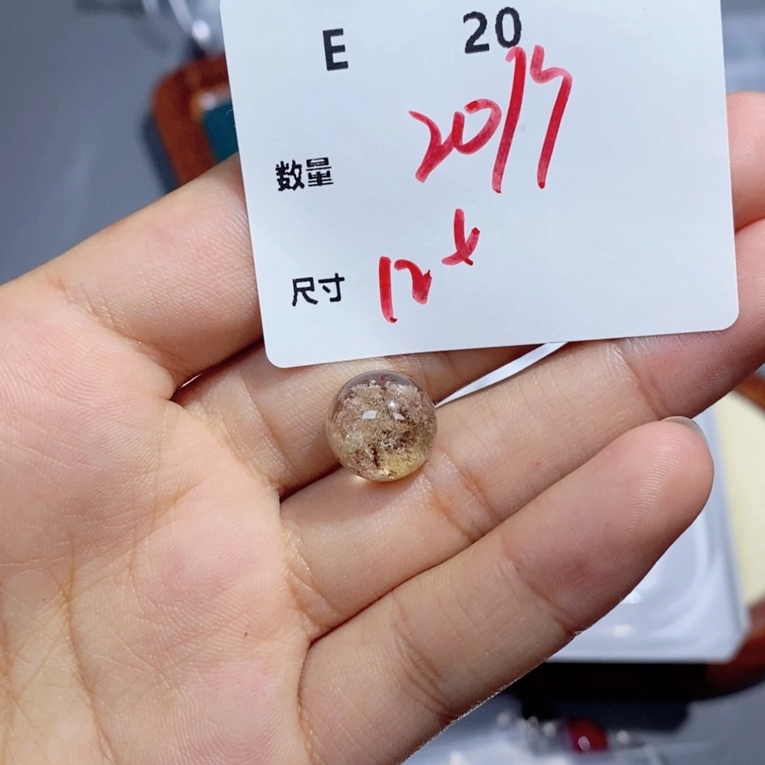 水晶珠宝半成品银S925镶嵌E20