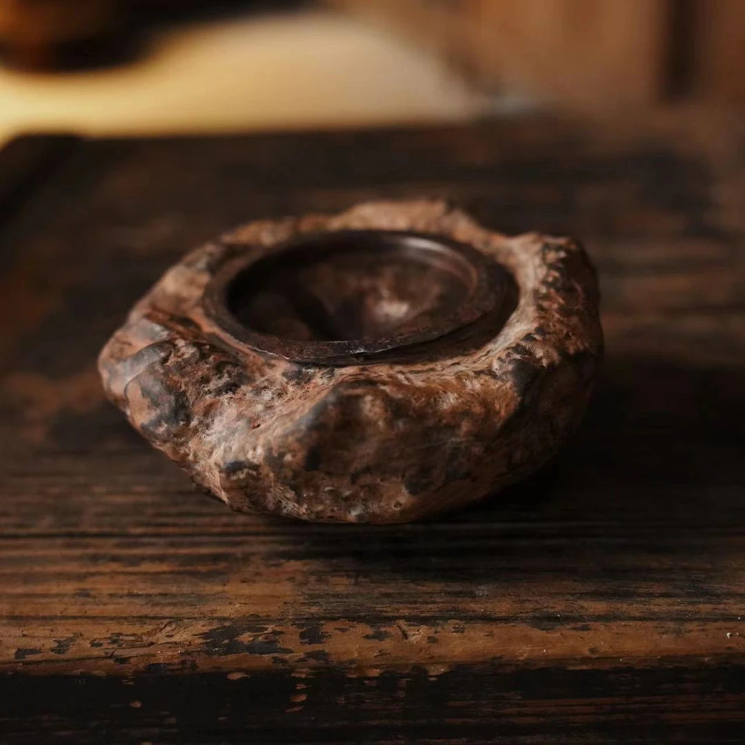 【本朴造物】器与铜石纹建水(火元0098)