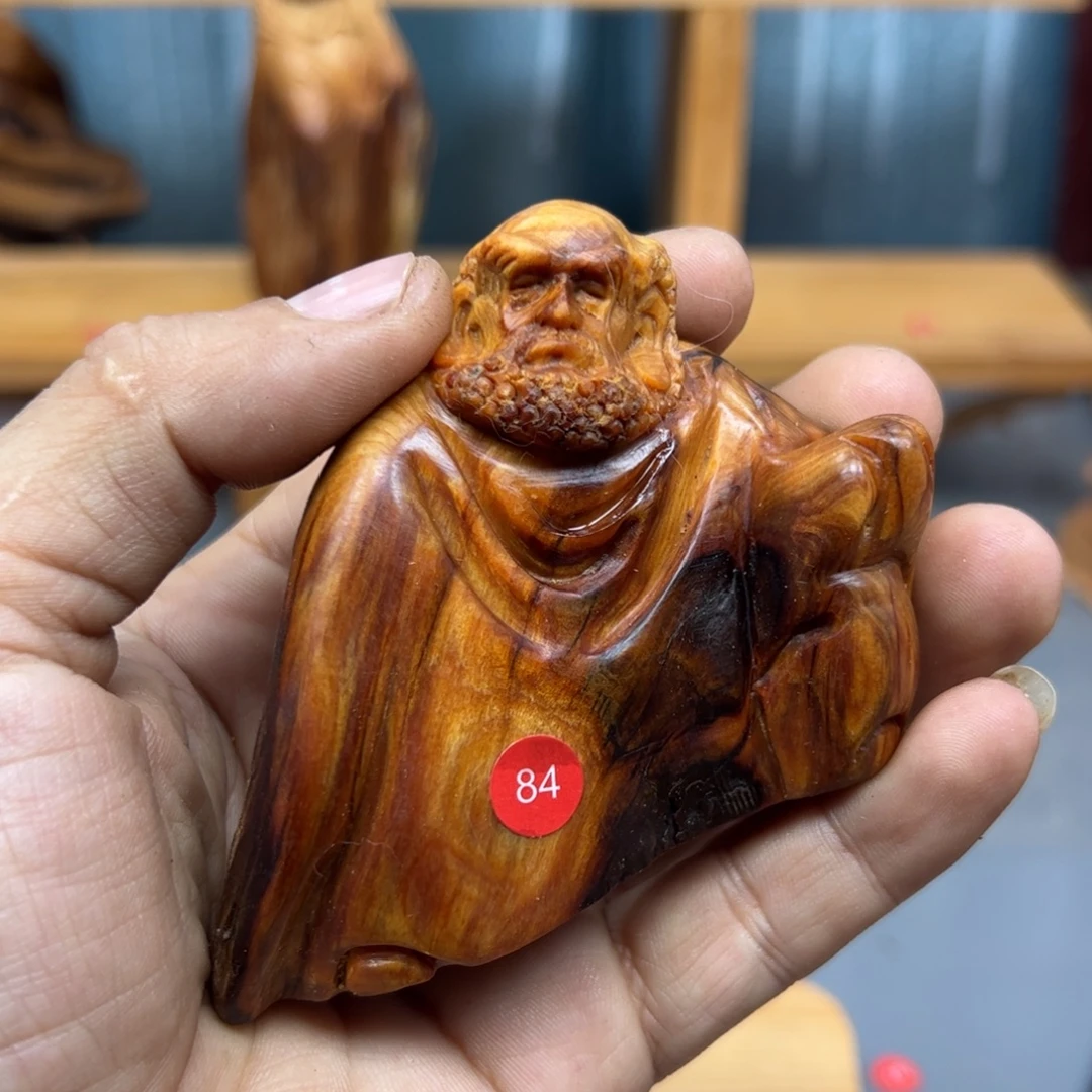 一***福木崖柏木摆件手把件